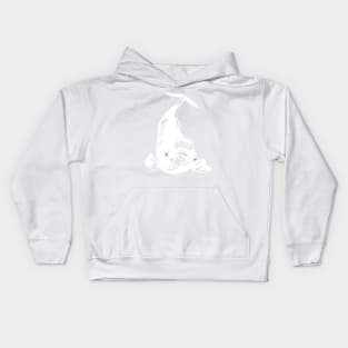 Beluga Whale - Cartoon Kids Hoodie